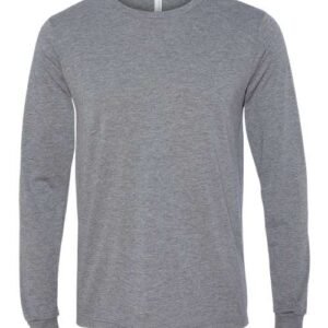 bella + canvas 3513 unisex triblend long sleeve tee