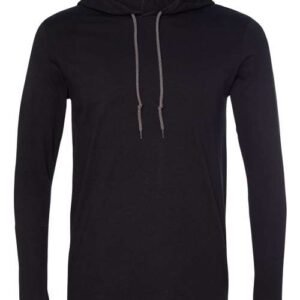 gildan 987 unisex softstyle® lightweight hooded long sleeve t shirt