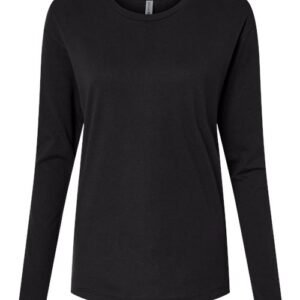 next level 3911 women's cotton relaxed long sleeve t shirt