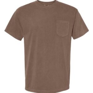 comfort colors 6030 unisex garment dyed heavyweight pocket t shirt