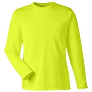 harriton m118l unisex charge snag and soil protect long sleeve t shirt