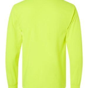 gildan 2410 unisex ultra cotton® long sleeve pocket t shirt
