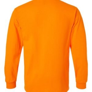 gildan 2410 unisex ultra cotton® long sleeve pocket t shirt