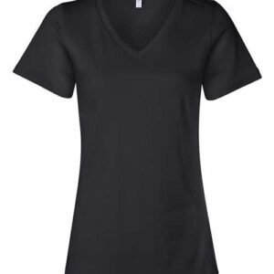 bella + canvas 6405 women’s relaxed jersey v neck tee