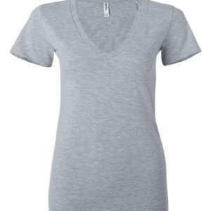 bella + canvas 6035 women’s jersey deep v neck tee