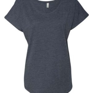 next level 6760 women’s triblend dolman t shirt