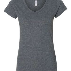 gildan 64v00l women's softstyle® v neck t shirt