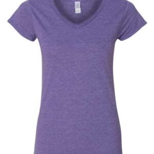 gildan 64v00l women's softstyle® v neck t shirt