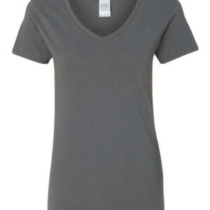 gildan 5v00l women's heavy cotton™ v neck t shirt