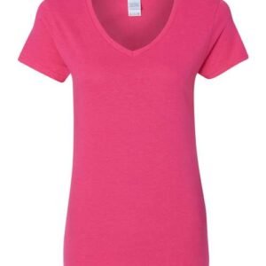 gildan 5v00l women's heavy cotton™ v neck t shirt