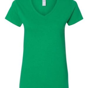 gildan 5v00l women's heavy cotton™ v neck t shirt