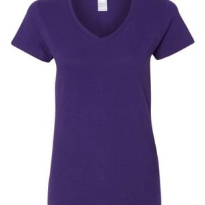 gildan 5v00l women's heavy cotton™ v neck t shirt