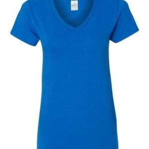 gildan 5v00l women's heavy cotton™ v neck t shirt