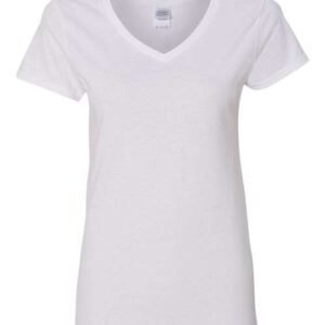 gildan 5v00l women's heavy cotton™ v neck t shirt