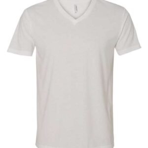 next level 6440 men's sueded v neck t shirt