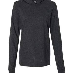 bella + canvas 3512 unisex jersey hooded long sleeve tee