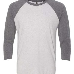 next level 6051 unisex triblend three quarter raglan t shirt
