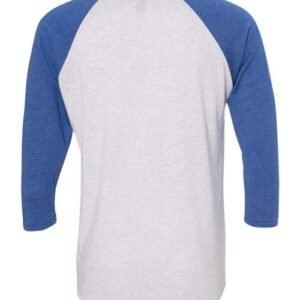 next level 6051 unisex triblend three quarter raglan t shirt