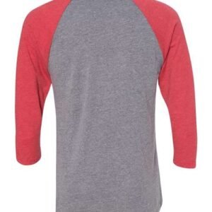 next level 6051 unisex triblend three quarter raglan t shirt