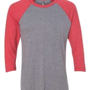 next level 6051 unisex triblend three quarter raglan t shirt