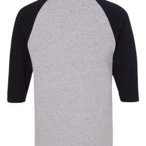 gildan 5700 unisex heavy cotton™ raglan three quarter sleeve t shirt