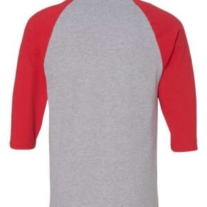 gildan 5700 unisex heavy cotton™ raglan three quarter sleeve t shirt
