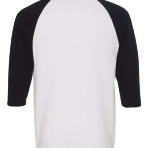 gildan 5700 unisex heavy cotton™ raglan three quarter sleeve t shirt