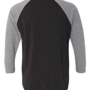 next level 6051 unisex triblend three quarter raglan t shirt