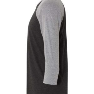 next level 6051 unisex triblend three quarter raglan t shirt