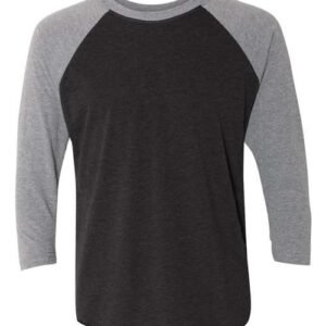 next level 6051 unisex triblend three quarter raglan t shirt