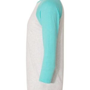 next level 6051 unisex triblend three quarter raglan t shirt