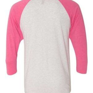 next level 6051 unisex triblend three quarter raglan t shirt