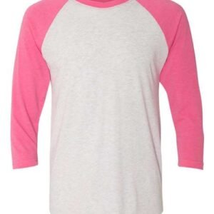 next level 6051 unisex triblend three quarter raglan t shirt