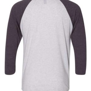 next level 6051 unisex triblend three quarter raglan t shirt