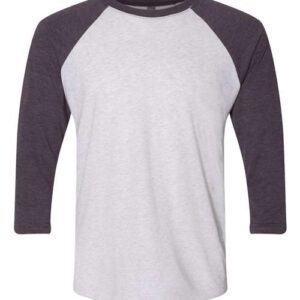 next level 6051 unisex triblend three quarter raglan t shirt
