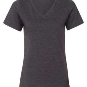 bella + canvas 6405cvc women's relaxed heather cvc v neck tee