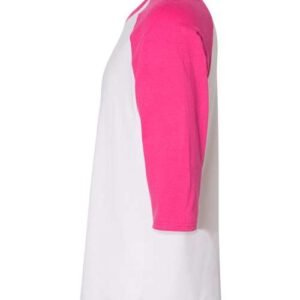 gildan 5700 unisex heavy cotton™ raglan three quarter sleeve t shirt