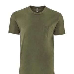 next level 3605 unisex cotton pocket t shirt