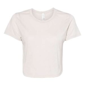 bella + canvas 8882 women’s flowy crop tee
