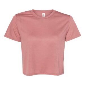 bella + canvas 8882 women’s flowy crop tee
