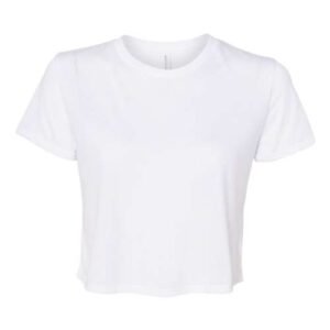bella + canvas 8882 women’s flowy crop tee