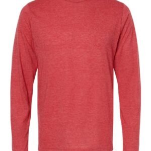 m&o 3520 poly blend long sleeve t shirt