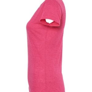 m&o 3542 women's deluxe blend v neck t shirt