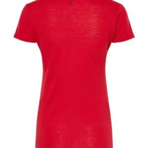 m&o 3542 women's deluxe blend v neck t shirt