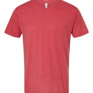 m&o 3543 deluxe blend v neck t shirt