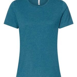 bella + canvas 6400cvc women’s relaxed fit heather cvc tee